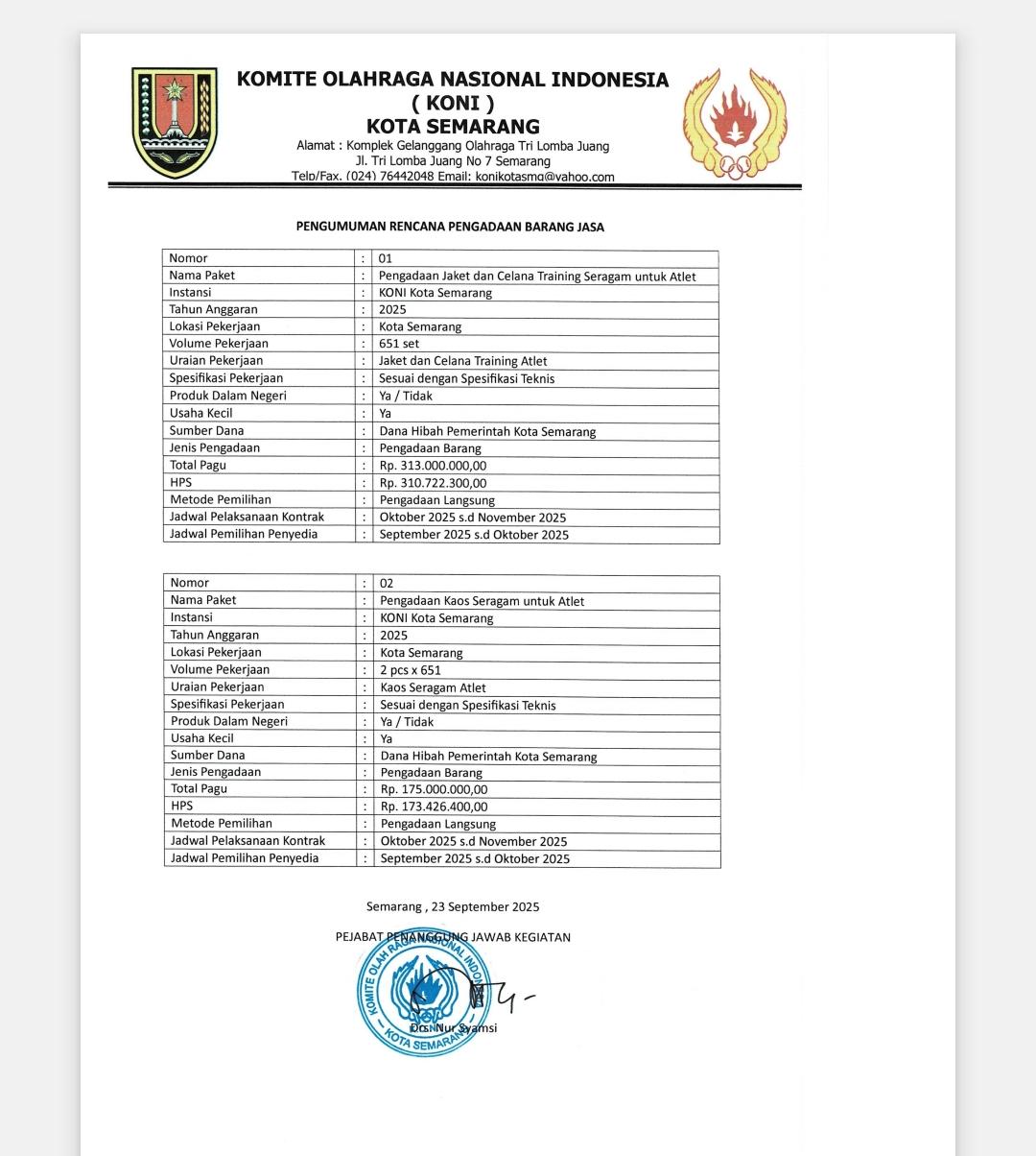 Pengadaan Barang dan Jasa